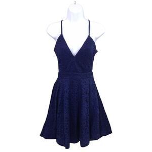 Windsor Coquette Balletcore Crochet Lace Empire Waist Princess Skater Dress M